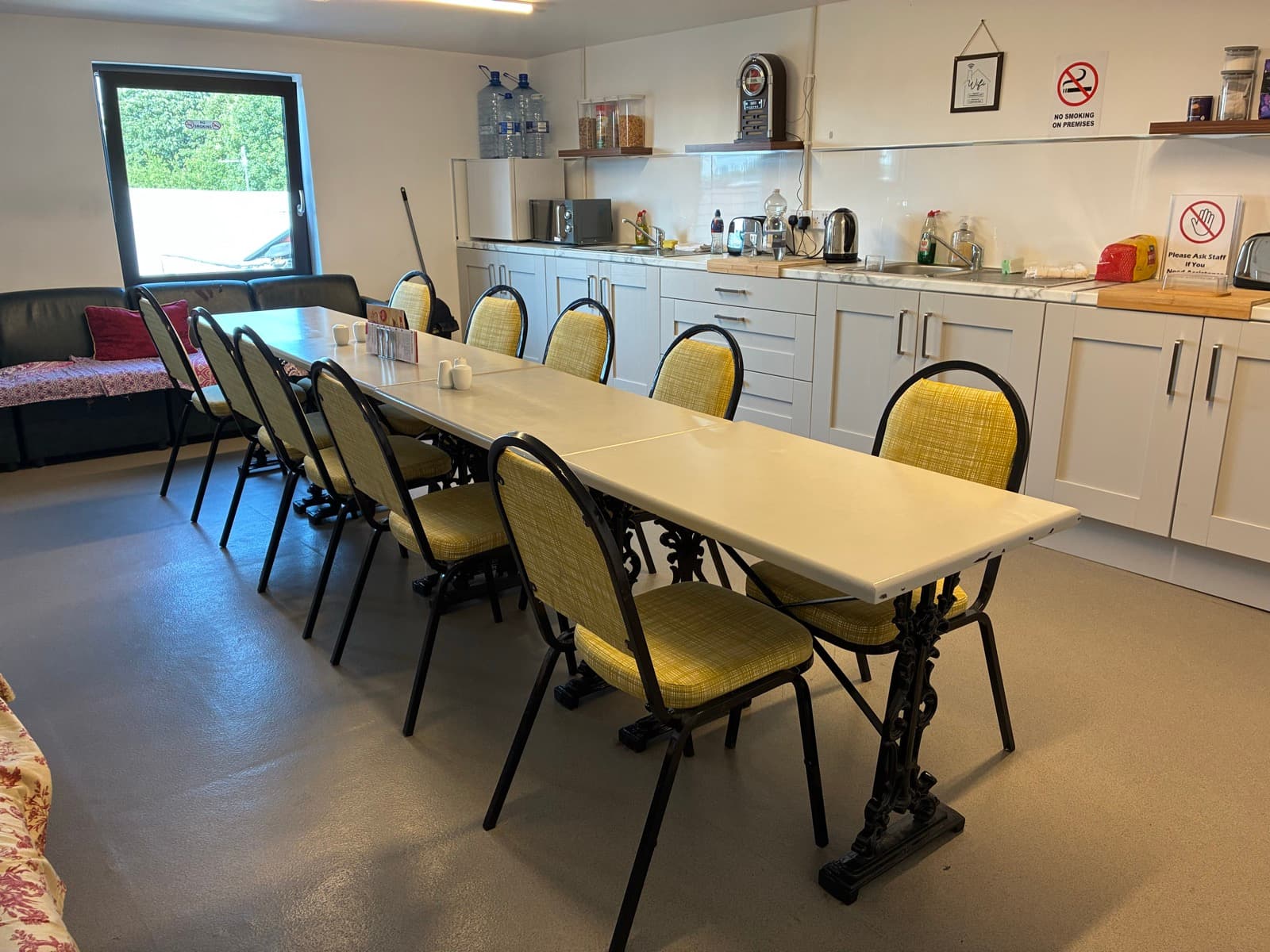 Shared communal kitchen at Edenderry Central Rooms